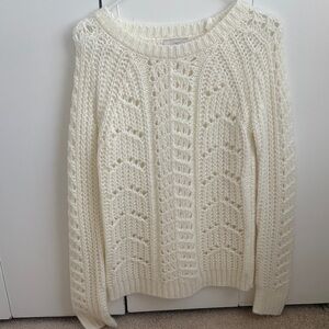 Women's Cream Knit Sweater